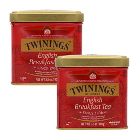 【送料無料】 2個セット イングリッシュ ブレックファースト ティー ルースティー 100g トワイニング 紅茶 冬【Twinings】English Breakfast Tea Loose Tea, 3.5 oz