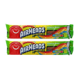 【送料無料】 2個セット キャンディー レインボーベリー 57g エアヘッズ 飴 お菓子 スナック【Airheads】Xtremes Candy, Rainbow Berry 2 oz