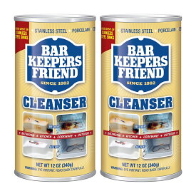【送料無料】 2個セット 多目的 マルチ クリーニング クレンザー 340g 掃除 バーキーパーズ【Bar Keepers Friend】Cleanser 12 oz