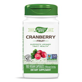 【送料無料】 クランベリー フルーツ 465mg 100粒 ベジカプセル ネイチャーズウェイ【Nature's Way】Cranberry Fruit 465 mg, 100 Veg Capsules