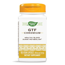 【送料無料】 GTF クロム クロムメイト 200mcg 100粒 カプセル ネイチャーズウェイ【Nature's Way】GTF Chromium, 100 Capsules