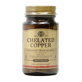 ★楽天ランキング3位入賞★ キレート銅 100粒 タブレット グリシン酸銅 アミノ酸キレート ソルガー【Solgar】Chelated Copper, 100 Tablets