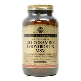 【送料無料】 グルコサミン コンドロイチン MSM 120粒 タブレット ソルガー【Solgar】Glucosamine Chondroitin MSM, 120 Tablets