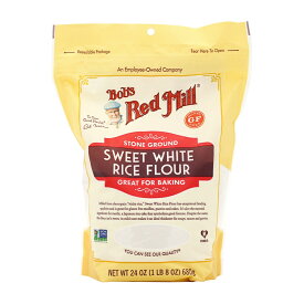 【送料無料】 スイートホワイトライスフラワー 680g ボブズレッドミル 多用途 もち米粉【Bob's Red Mill】Sweet White Rice Flour, 24 oz