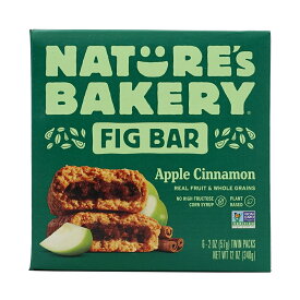 【送料無料】 全粒粉 イチジクバー アップルシナモン 6ツインパック ネイチャーズベーカリー おやつ スナック お菓子 バー【Nature's Bakery】Whole Wheat Fig Bars, Apple Cinnamon 6 Twin Packs
