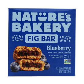 【送料無料】 全粒粉 イチジクバー ブルーベリー 6ツインパック ネイチャーズベーカリー おやつ スナック お菓子 バー【Nature's Bakery】Fig Bar, Blueberry 6 Twin Packs