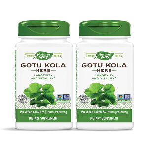yz 2Zbg ScR 950mg 180 xWJvZ lC`[YEFCyNature's WayzGotu Kola Herb 950 mg, 180 Veg Capsules