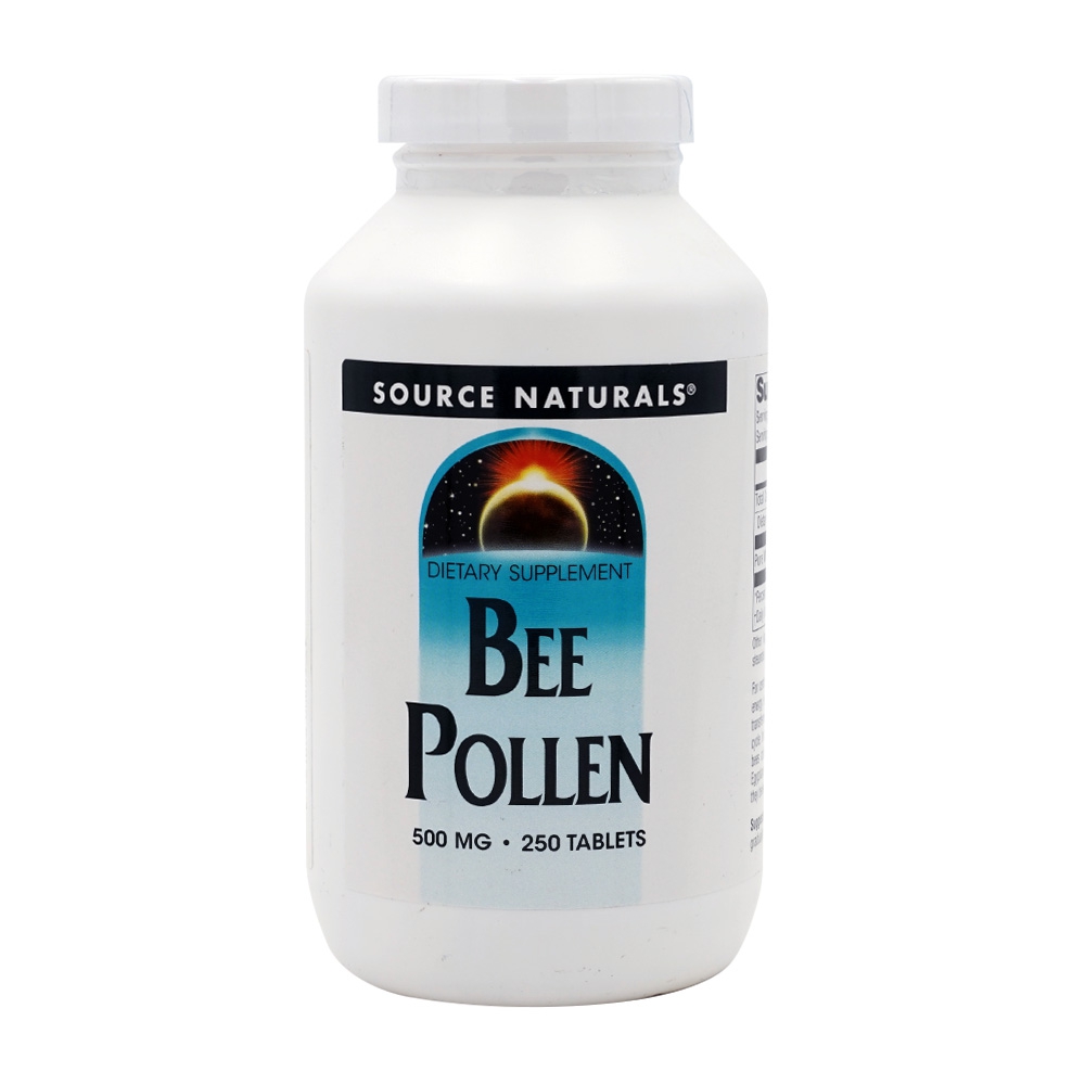  <br>ビーポーレン 500mg 250粒 タブレット ソースナチュラルズ 健康<br>Bee Pollen 500 mg, 250 Tablets