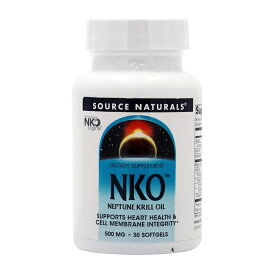 ★楽天スーパーSALE対象商品★ NKO ネプチューン クリルオイル オキアミ油 500mg 30粒 ソフトジェル ソースナチュラルズ【Source Naturals】NKO Neptune Krill Oil 500 mg, 30 Softgels