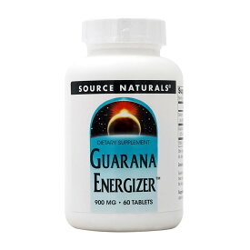 【送料無料】 ガラナ エナジャイザー 900mg 60粒 タブレット ソースナチュラルズ【Source Naturals】Guarana Energizer 900 mg, 60 Tablets
