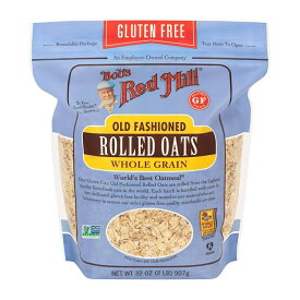 【送料無料】 グルテンフリー 全粒ロールドオーツ 907g オーツ ボブズレッドミル【Bob's Red Mill】Gluten Free Whole Grain Rolled Oats 32 oz