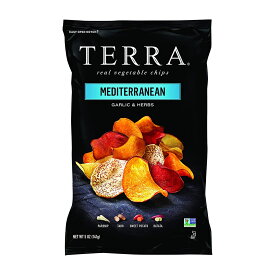 【送料無料】 リアル ベジタブルチップス ガーリック＆ハーブ 141g テラ ポテチ 野菜 ベジチップス お菓子 おやつ スナック【TERRA Chips】Real Vegetable Chips Mediterranean Garlic & Herbs 5oz