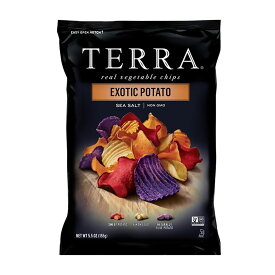 【送料無料】リアル ベジタブルチップス エキゾチックポテトシーソルト 155g テラ ポテチ 野菜 ベジチップス お菓子 おやつ スナック【TERRA Chips】Real Vegetable Chips Exotic Potato Sea Salt, 5.5oz