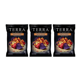 【送料無料】3個セット リアル ベジタブルチップス エキゾチックポテトシーソルト 155g テラ ポテチ 野菜 ベジチップス お菓子 おやつ スナック【TERRA Chips】Real Vegetable Chips Exotic Potato Sea Salt, 5.5oz