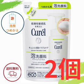 キュレル 皮脂トラブルケア 泡洗顔料 つめかえ用 130ml 花王 ニキビ 予防に 詰め替え 医薬部外品 全国送料無料 ポイント消費 Kao Curel 2個セット