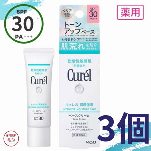 �L������ ���Ă��~�� ���Z�ێ� �x�[�X�N���[�� 30g 3�Z�b�g SPF30 PA+++ �m���P�~�J�� UV�N���[�� �ԉ� Curel