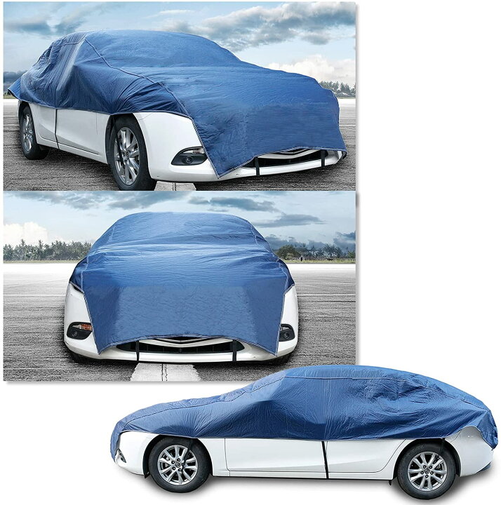 楽天市場】車 カバー ハーフ 裏起毛 カーカバー フロントカバー 