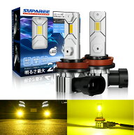 4日間限定★10%クーポン有！【単色高輝度フォグ】SUPAREE H8 led フォグランプ h11 フォグ イエロー H16 …