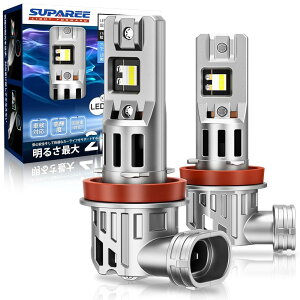 _Z[2699~łI^SUPAREE H8 H11 H16LED wbhCg hi/loؑ  ԌΉ Px 6500K zCg 35W 邳10{UP MLED`bv 12VԑΉ ldM Ét@ nQ