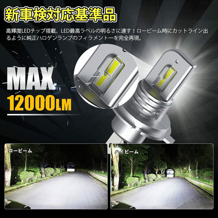 楽天市場 Suparee H4 H19兼用 Led ヘッドライト Hi Lo切替 車検対応 ノイズキャンセラー内蔵 100lm 40w 12v 24 車対応 6500k ファンレス 車用ledバルブ 2個セット 3年保証 ｓｕｐａｒｅｅ