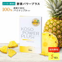 【公式】酵素パワープラス（5包入) | パイナップル パウダー パイナップル酵素 粉末 ブロメライン サプリメント お試し 消化 腸活 ホールフード たんぱく質 有機 美容 妊婦 健康食品 グルテンフリー オーガニック 誕生日 プレゼント