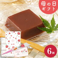 ＼楽天ランキング1位獲得！／ 母の日ギフト 水ようかん とろける水ようかん こしあん 110g×6 送料無料 …