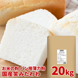 米粉 業務用 パン用 お米の粉 パン用薄力粉 笑みたわわ 20kg 送料無料 グルテンフリー 国産 無添加 ミズホチカラ 代用