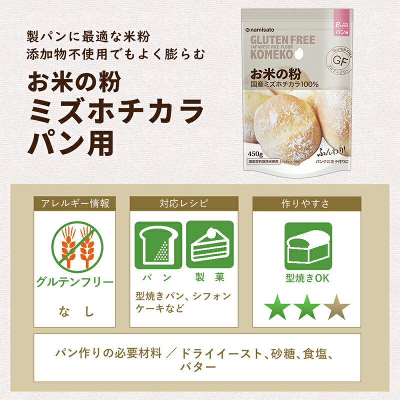 ミズホチカラ米粉パン用お米の粉パン用薄力粉2.25kg(450g×5袋)送料無料グルテンフリー国産無添加