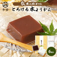 ＼楽天ランキング1位獲得！／ 楽天スーパーSALE【割引】水ようかん とろける水ようかん こしあん 110g×6…