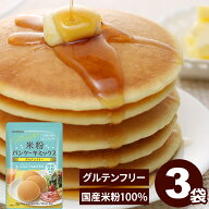 ＼楽天ランキング1位獲得！／ パンケーキミックス グルテンフリー 米粉パンケーキミックス 200g×3袋 送…