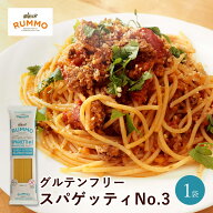 ＼楽天ランキング1位獲得！／ ルンモ RUMMO グルテンフリー パスタ スパゲッティ No.3 400g おためし 小…