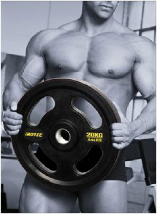楽天市場】IROTEC（アイロテック）オリンピック ラバーバーベル94kg 