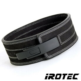 【8/11 1:59迄 P10倍(要エントリー)】IROTEC（アイロテック）レバーバックルベルトブラック（ブラックバックル）/ パワーベルト リフティングベルト トレーニングベルト レバーアクションベルト 筋トレ ウエイト ウエイトトレーニング スクワット ベンチプレス