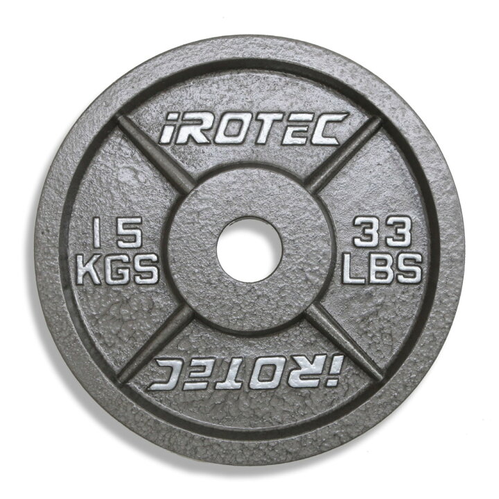 楽天市場】IROTEC（アイロテック）オリンピックアイアンプレート15KG 