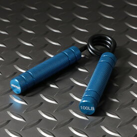 【2025年5月新発売】IROTEC（アイロテック）アルミニウムハンドグリップ ブルー / 握力 握力強化 前腕 筋トレ 筋トレ器具 筋トレグッズ ダンベル ハンドグリップ トレーニング器具 スポーツ器具 筋力トレーニング
