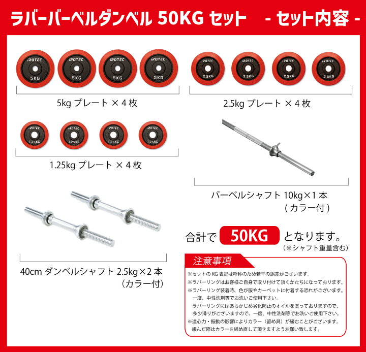 楽天市場】IROTEC（アイロテック）チャレンジセットR50 / ベンチプレス 