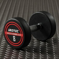 IROTEC(アイロテック)NEWラバージムダンベル8KG/ダンベル ラバーダンベル バーベル ジムダンベル 鉄アレ…
