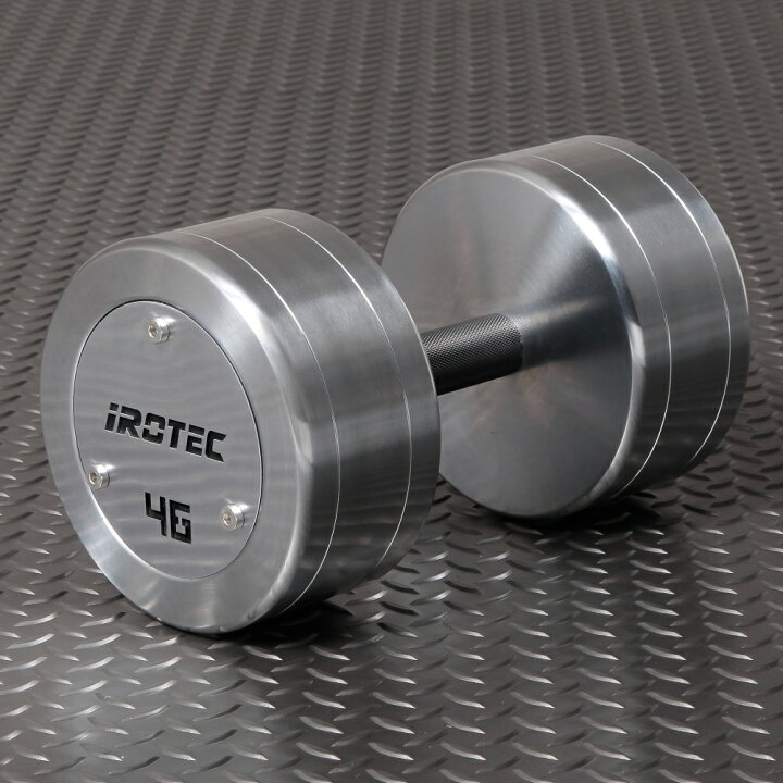 楽天市場】IROTEC(アイロテック)ハードクロームジムダンベル46KG 