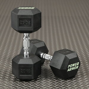 POWER ARMOR(�p���[�A�[�}�[)���o�[HEX�_���x��20KG�i2�{�Z�b�g�j/ �_���x�� �o�[�x�� �W���_���x�� ���o�[�_���x�� �؃g����� �X�N���b�g �x���`�v���X �S�A���C �g���[�j���O��� �g���[�j��