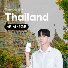 タイ eSIM Daily 1GB 每日 無制限 1日 2日 3日 4日 5日 データ専用 通信 プリペイドSIM QRコード バンコク チェンマイ Truemove SuperaLink