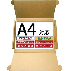 A4 サイズ ダンボール 箱 3cm対応ボックス UN-113 日本郵便 クリックポスト ゆうメール ゆうパケット 定形外郵便 開封用ミシン目無し