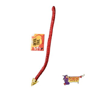 1000円ポッキリ 送料無料!! コスプレ 衣装 小物 デビルテイル 悪魔 小悪魔 しっぽ 尻尾 テール レッド / ゴールド コスチューム 衣装 衣裳 仮装 玩具 おもちゃ スパン キラキラ セクシー かわい