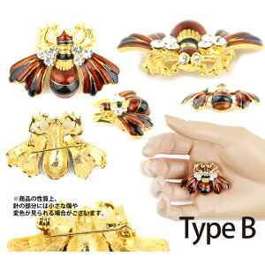 送料無料 ハチ ブローチ ピンバッチ ラインストーン 昆虫 コスプレ衣装 むし はち ハチ 蜂 キラキラ アクセ ファッション セクシー おしゃれ コーデ パリ VFTQ SELECT ビフテキセレクト VF-SE-BR01