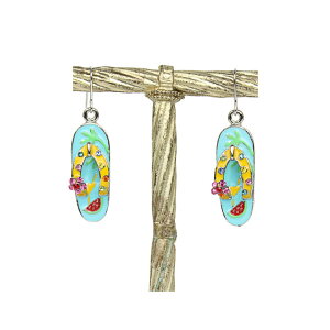 ビーチサンダル ピアス 下駄 夏 ピアス サンダル ビーサン リゾート バカンス 海 プール 日焼け 夏 サマー ガングロ ファッション セクシー プレゼント 誕生日 ギフト 舞台 ステージ ショー