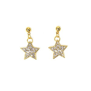 1000円ポッキリ 送料無料!! 星 ピアス ラインストーン スター ビジュー キラキラ アクセ 金 ゴールド 銀 シルバー セクシー 誕生日 プレゼント ギフト ダンス 舞台 ステージ ショー クラブ イベ