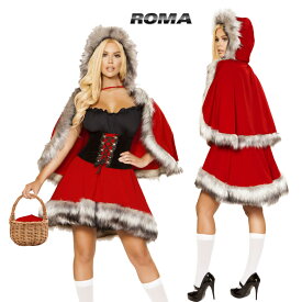 コスプレ 衣装 ROMA COSTUME ローマ RM4854 赤ずきん2点セット 正規品 グリム童話 狼 おばあさん コスチューム 衣装 衣裳 仮装 ビスチェ パニエ チュチュ ウルフ フェイクファー ふわふわ セクシー かわいい ファッション おしゃれ コーデ ハロウィン セレブ 海外 還暦