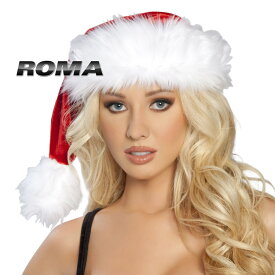 コスプレ 衣裳 ROMA COSTUME ローマ RM C120 サンタハット レッド / ホワイト 正規品 ハット 帽子 ぼうし サンタ クリスマス コスチューム 衣装 衣裳 仮装 小物 ファー ふわふわ ファッション おしゃれ かわいい セクシー 男女兼用 フリーサイズ セレブ 海外