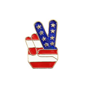 ブローチ VFTQ SELECT ビフテキセレクト VF-SE-BR006 USA ピース 正規品 コスプレ衣装 ラブアンドピース LOVE & PEACE 星条旗 キラキラ アクセ かわいい セクシー ポップ ロサンゼルス ニューヨーク アメ