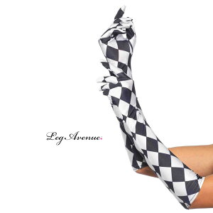 ハロウィン コスプレ ロング サテン グローブ ブラック/ホワイト 手袋 ピエロ サーカス アリス コスチューム 衣装 衣裳 仮装 小物 アクセ セクシー かわいい ファッション おしゃれ コーデ セ