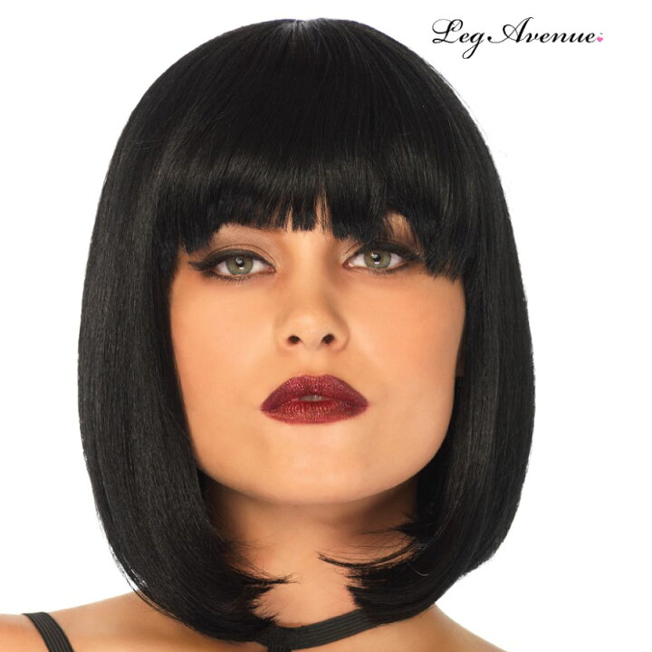 楽天市場 コスプレ 衣装 Leg Avenue レッグアベニュー Wig ウィッグ かつら La A1527 ブラック 正規品 コスプレ衣装 ボブ ショート おかっぱ 黒 髪 かみ 毛 ヘアスタイル 前髪 小物 小道具 雑貨 アクセ 付属品 かわいい セクシー おしゃれ コーデ お手軽